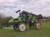 N-Sensor na postřikovači Tecnoma společně se senzorem Crop Circle