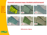 Porovnání sensorové mapy s leteckými ortofotomapami, Opavsko 2016